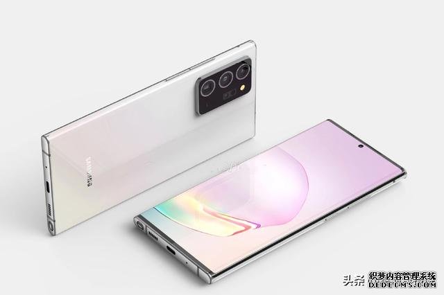 三星Note20+渲染圖曝光：或搭載Exynos992，無緣屏下攝像頭